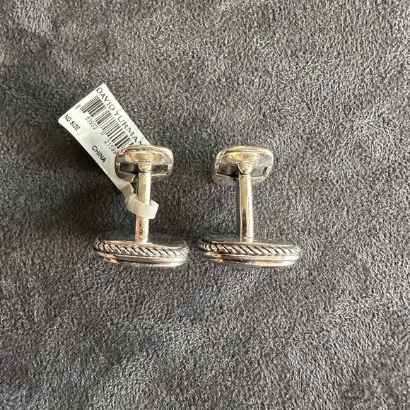 David Yurman Exotic Stone Cufflinks w/ Pietersite - Picture 9 of 12